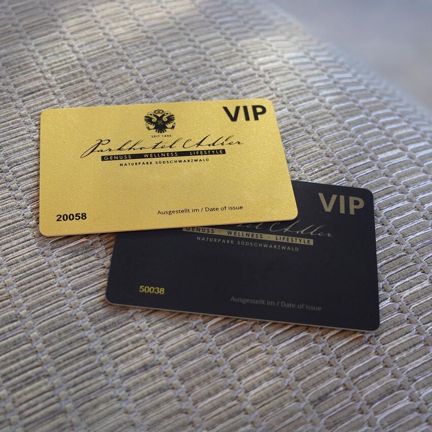 VIP Card in Gold & Black