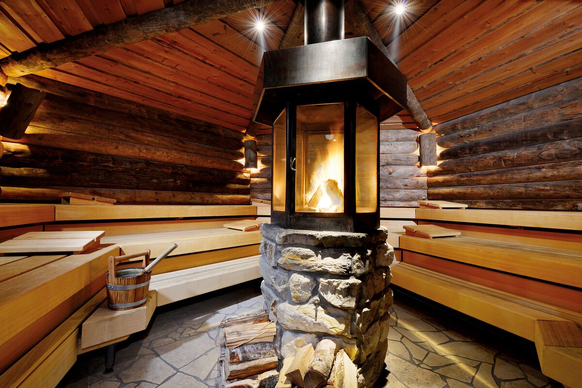 Earth-fire sauna in the hotel