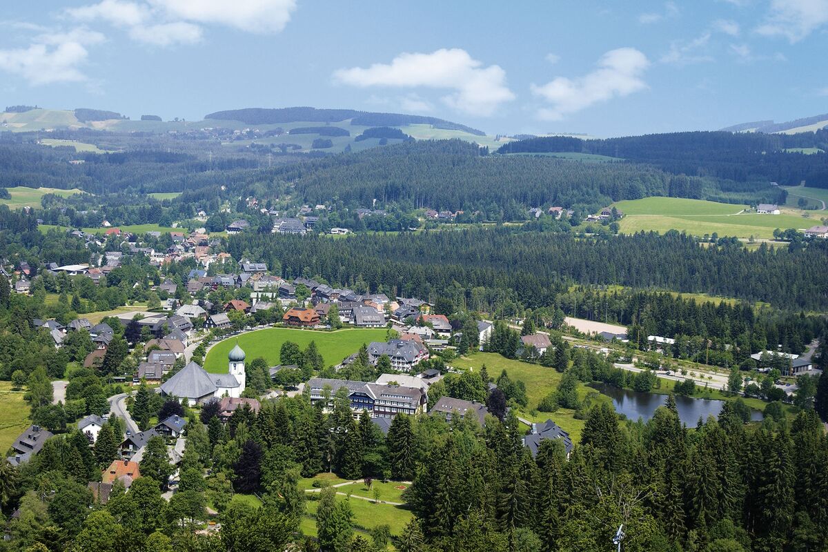 View of Hinterzarten and the hotel grounds