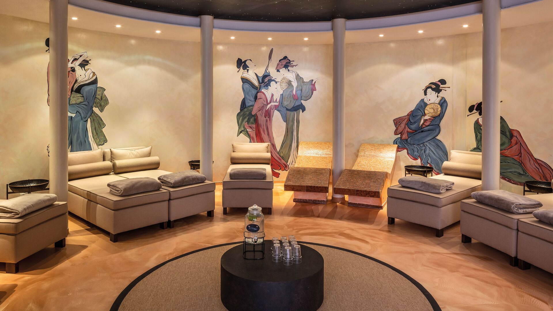 Comfortable Loungers after the Massage Rejuvenate on Comfortable Loungers after the Massage