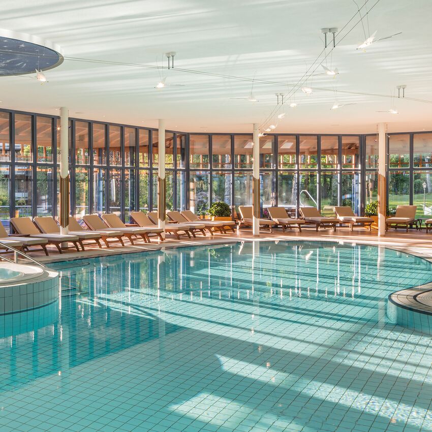 Connected Outdoor and Indoor Pool