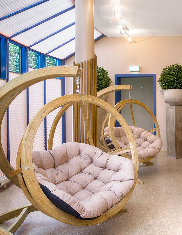 Relaxing in the Wellness Area Relaxing in the Wellness Area