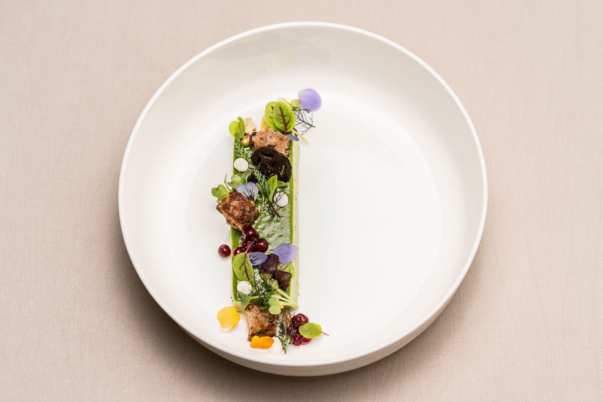 Wild herb mousse starter