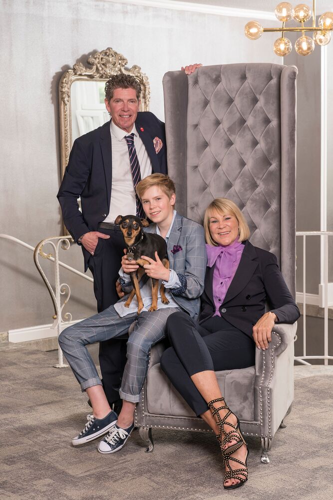 Katja Newman, Managing Director in the 16th Family Generation, with her Husband James and Son Louis Oscar Joe